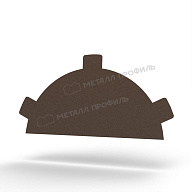 Заглушка конька круглого R80 простая NormanMP (ПЭ-01-NL805-0.5)