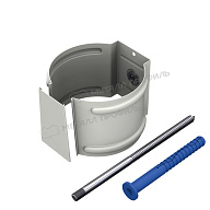 Держатель трубы (на кирпич) МЕТАЛЛ ПРОФИЛЬ Foramina PUR D100 Ral 9010