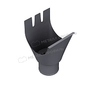 Воронка водосборная МЕТАЛЛ ПРОФИЛЬ Foramina Freeze  D100/300 Grey