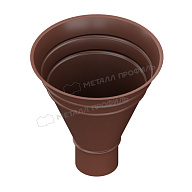Воронка водосборная МЕТАЛЛ ПРОФИЛЬ Foramina PUR D100/300 Ral 8017